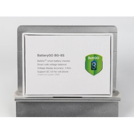   ISDT BattGo BG-8S Battery Meter, LCD Display Digital Battery Capacity Checker Battery Balancer Battery Tester for LiPo/LiFe/ Li-ion/NiMH/Nicd