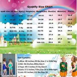 qyqkfly Girls’ 2 Piece 4Y-15Y Florence Adjustable Tankini Swimsuit (FBA) (Small(8), Rose Red)