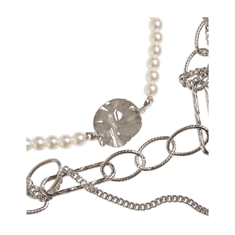 Urban Classics Ocean Layering Necklace Silver One Size, Metal, No