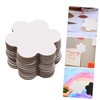 DOITOOL 15Pcs Flower Shape Canvas Boards for Painting Magnetic Art