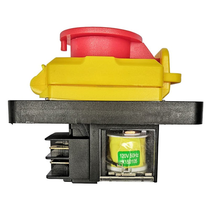 KJD12 Emergency Stop Electromagnetic Switches KEDU Pushbutton Switch for Lathes
