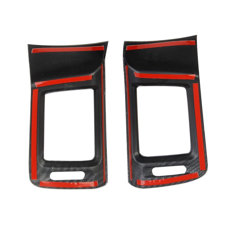 Carbon Fiber Dashboard Air Vent AC Outlet Cover Trim For