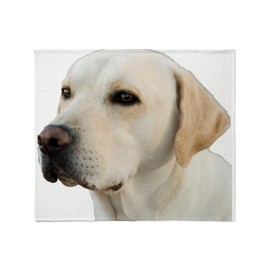 CafePress Yellow Lab Head Throw Blanket Super Soft Fleece Plush Throw Blanket, 60"x50"
