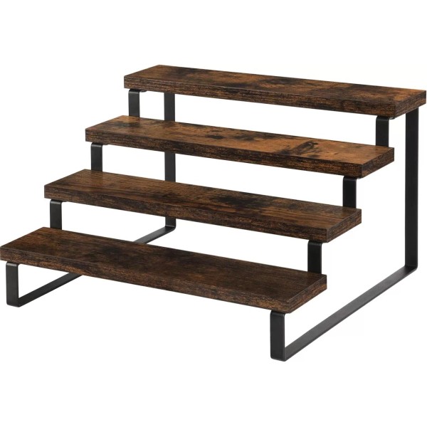 Branded YINMIT Wooden Display Riser Stand, Tiered Perfume and Cologne