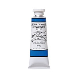 M. Graham Artist Oil Paint Manganese Blue 1.25oz/37ml Tube