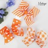 6 Inch Bow - Orange Polka