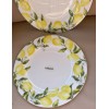 Mikasa Set of 2 Yellow/White Mikasa China LEMONS 11” Dinner