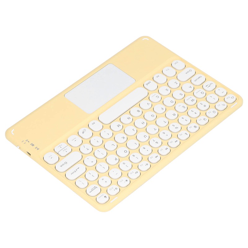 Touch Wireless Keyboard Round Keycaps Ergonomic Design Ultra Thin Smart