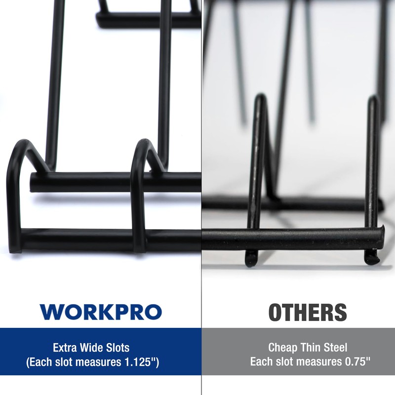 WORKPRO 2-Pack Plier Organizer Rack, Pliers Holder and Cutter Organizers,