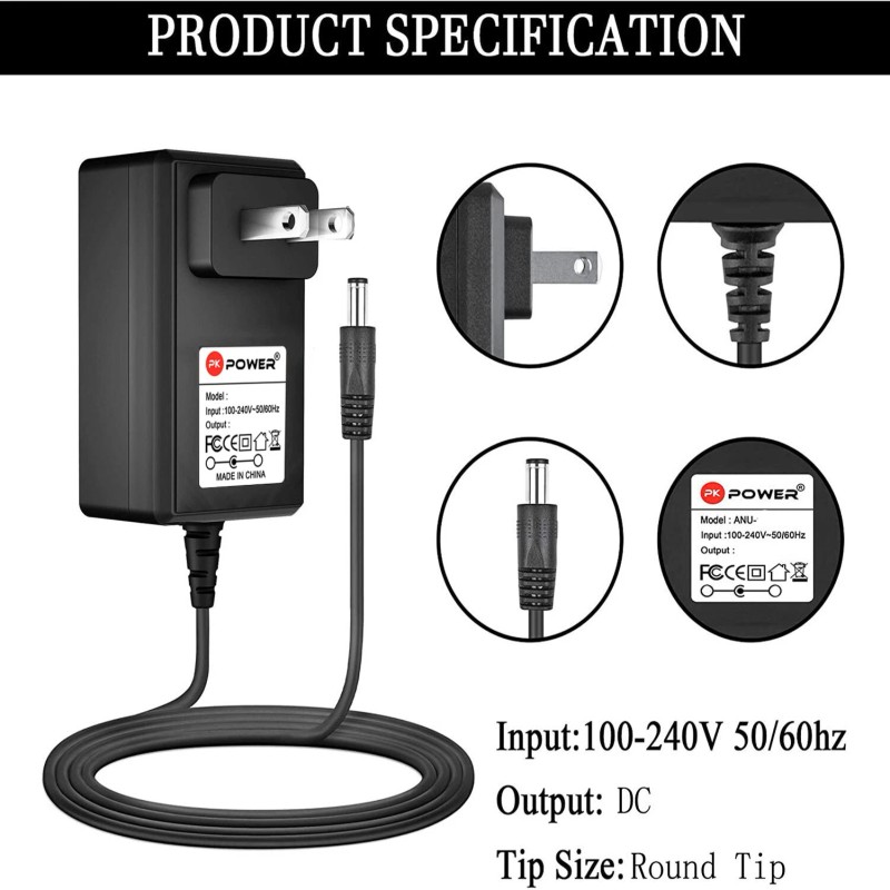 Pkpower AC Adapter For Vtech Brilliant Creations Advanced Notebook 80-121600