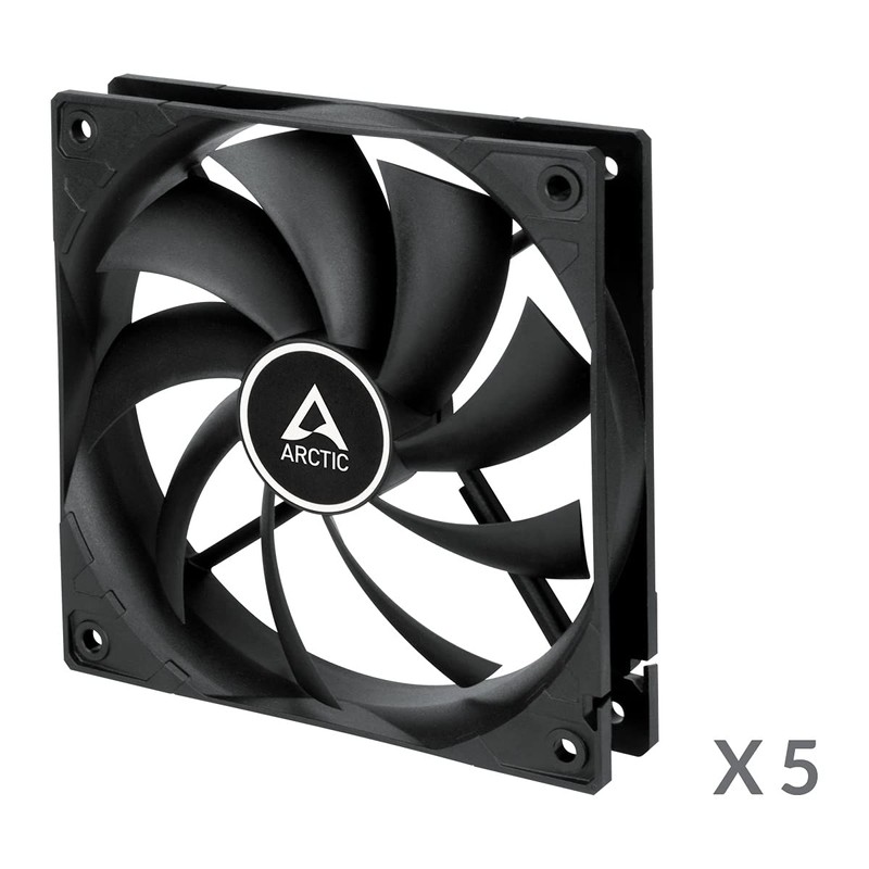 ARCTIC F12 (5 Pack) - PC Fans, 120mm Standard Case