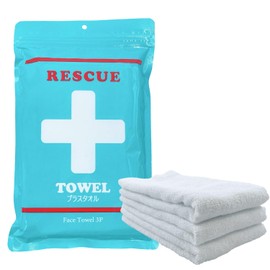 Simple Fresh (シンプルフレッシュ) Emergency Compressed Face Towel Plus Towel Approx. 13.4 x 33.5 inches (34 x 85 cm) Compact Compressed Towel