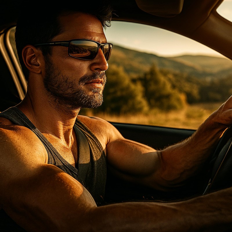 Full Frame Polarized Reader Sunglasses for Men and Women, Wrap