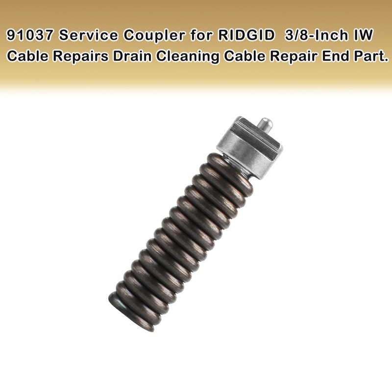 91037 Cable Repair Coupling 3/8-Inch IW For RIDGID Drain Cleaning