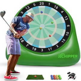 SWOOC Games® – Bull Chipper™ | Giant Golf Darts (Over 6ft Tall) w/ 10+ Golf Games | Backyard Game with Air Pump | Yard Game for Adults | Giant Outdoor Fun for Adults and Family | Outside Activity