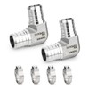 TAISHER 2PCS 304 Stainless Steel 90 Degree Elbow Pex Fittings,