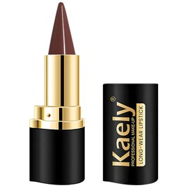 evpct Gradient Lip Liner and Lipstick Combo for Women, Dark Brown Mocha Matte Cream Lipstick Lip Liner Crayon Pencil Makeup, Flawless Contour Gradual Ombre Effect, Long Lasting Waterproof Smudge Proof