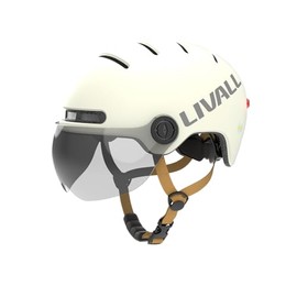 LIVAL L23_Smarter City Helmet with Visor in White_M_54-58 cm