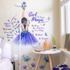 Girl Magic Wall Sticker Decal - Enchanting Purple Dress Girl