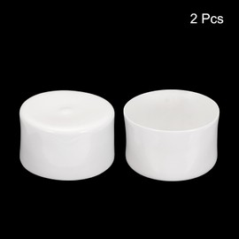 QUARKZMAN Pack of 2 Rubber End Caps 100 mm PVC Plastic Cap Protective Caps Cover Foot Caps for Chair Legs Table Legs Furniture Screws Bolts Thread Metal Rods Pipe Fence Posts White