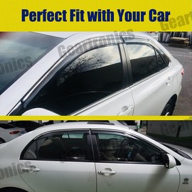 Geartronics For 2012-2017 Toyota Camry JDM  Window Visors Vent Shade Rain Guards Deflector