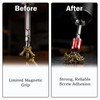 3Pcs Screwdriver Head Magnetic Ring Threaded, High Hardness Alloy Screw