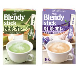 Blendy Stick Tea Au Lait Assortment 3.9oz 2Types Japanese Instant Tea AGF Ninjapo