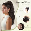 Sofeiyan Ponytail Hairpiece with Drawstring, Wavy Curly Ponytail Extension, 45