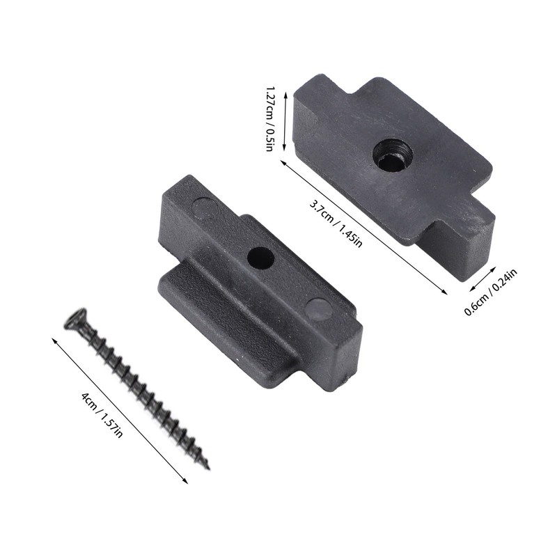 100pcs Hidden Decking Fasteners Robust for Wood Deck Frames, Grooved