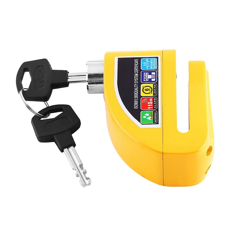 Motorcycle Scooter Bicycle Anti theft Disc Brake Lock Security Alarming