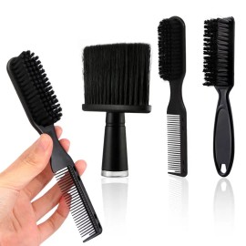 Hair Styling Brush Set 3 Pcs Professional Barber Combs Heatless Styling Tools for Men Salon Hair Care Fade Comb Set Detangling Grooming Hair Brushes