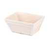 Wenko Bamboo Bathroom Basket, White, Medium