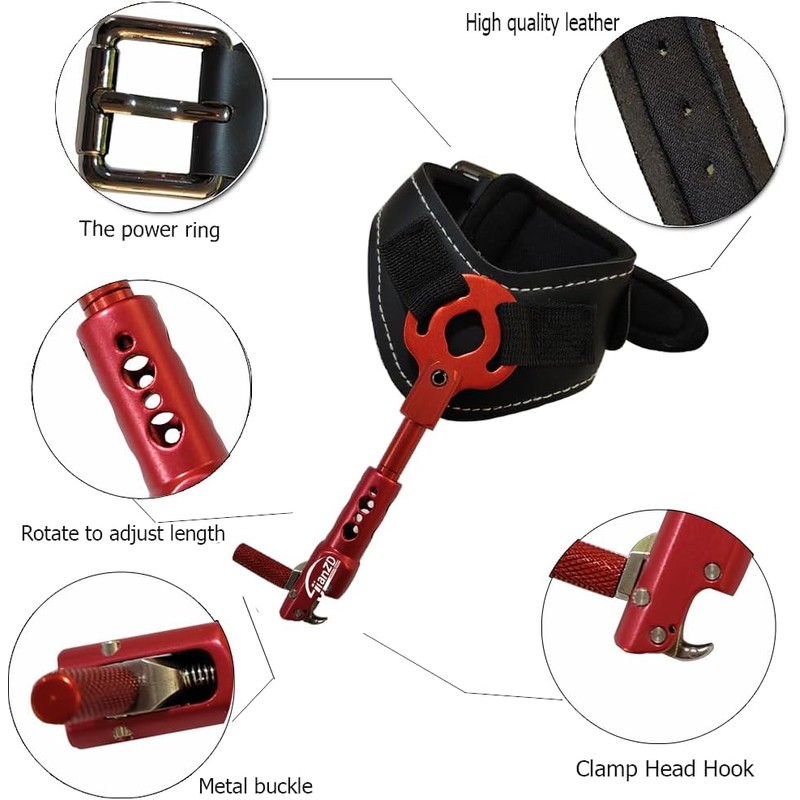 Archery Release Aid for Compound Bow - Adjustable Wristband Bow