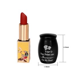 ShengJingRH1990 Small pet urn Pet Memorial Urn for Cat and Dog Ashes Pet Ashes Souvenir with paw Prints Pet Cremation Commemorative urn (Black)