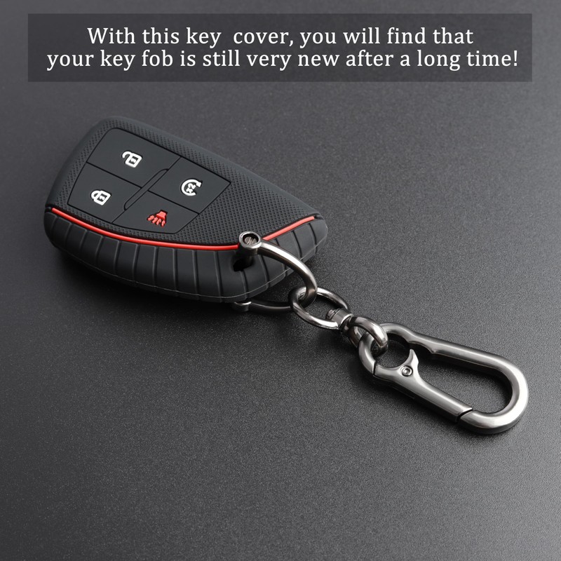 TANDRIVE 4-Button Key Fob Cover for 2025 2024 2023 Chevy
