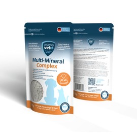 Marsavet Multi-Mineral Complex Powder 4 x 125 g with Vitamins, Minerals, Omega 3 & Proteins for Dogs, Cats and Other Pets It Provides Essential Nutrients
