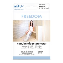 Brownmed Seal-Tight Freedom Cast & Bandage Protector - Waterproof Shower Cover for Leg Casts & Injuries - Adult