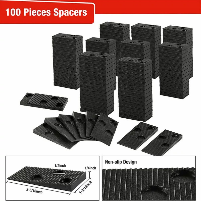 Goldblatt Laminate Wood Flooring Tools Installation Kit with 100 Spacer