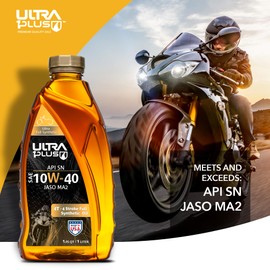 Ultra1Plus SAE 10W-40 Full Synthetic 4T Engine Oil, API SN, JASO MA2