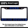EliteAuto3K Duke Blue Devils License Plate Frame Cover – Black