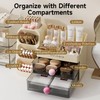 UFORU Makeup Organizer for Vanity with Brush Holder, Countertop Organizer