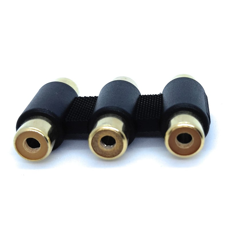 RCA to RCA Coupler Adapter, Socket to Socket for Audio