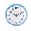 Suction Cup Waterproof Round Mini Wall Clock Decoration For Bathroom