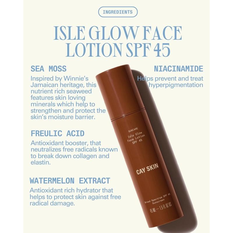Isle Glow Face Moisturizer SPF 45 - Quantity: 1-Pack