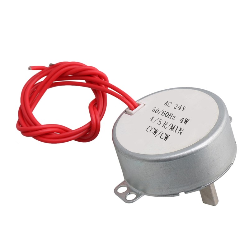 CNBTR 2Pcs AC 24V Non-Directional Synchronous Motor 4-5rpm for Electric