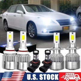 Unbranded For Lexus ES350 2007 2008 2009 6x 6000K Front LED Bulbs Headlight Hi/Lo Foglight