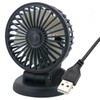 RuiMuQing Car Fan, Car Fan, 5 Blades, Car Fan, 360°