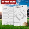 Scribbledo Baseball Dry Erase Board for Coaches 15x9 Inch Double