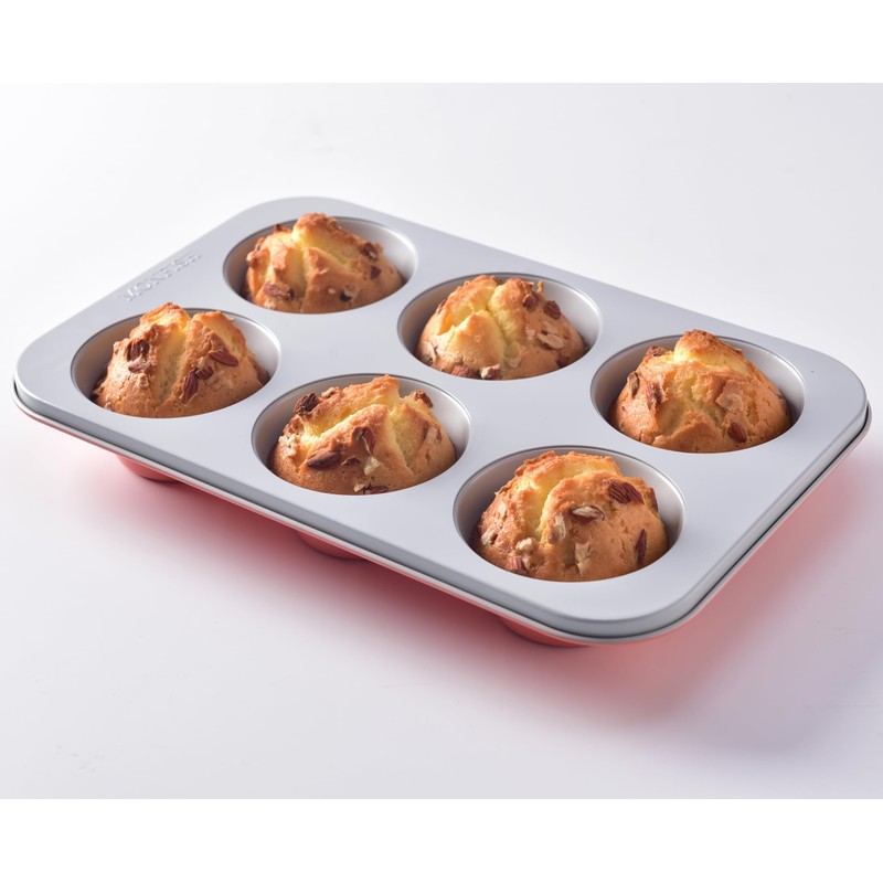 Jumbo Muffin Pan-Large Cupcake Pan Non Stick 6 cup 3.5x1.77