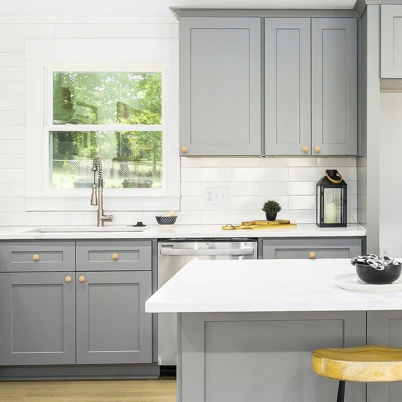 Ravinte 15 Pack Drawer Pulls 1-1/4 Inch Kitchen Cabinet Knobs